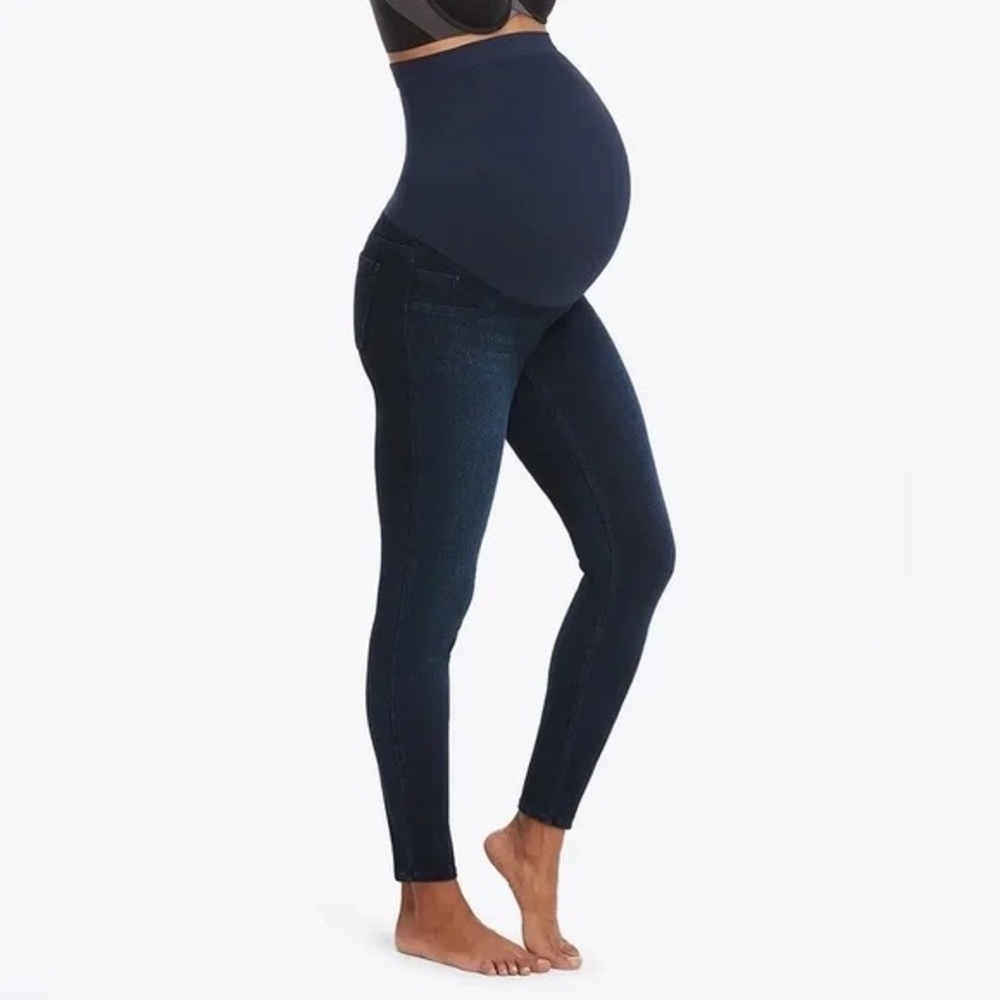 Spanx Mama Ankle Jean-ish Leggings in Twilight Rinse - NEW - Size XL